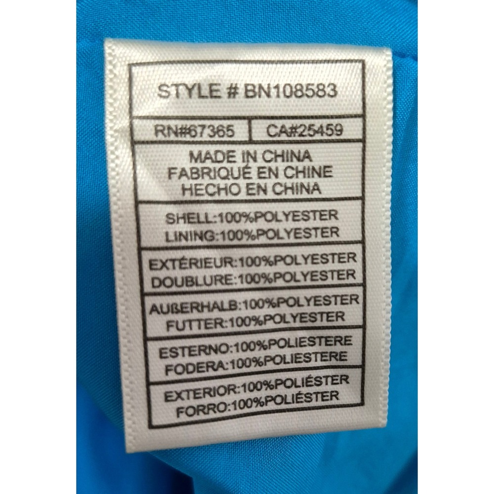 Steve Madden Womens Blue Pleated V-Neck Smocked Waist Midi Dress L BN108583 - Picture 5 of 5